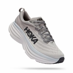 נעלי ריצה גברים HOKA BONDI 8 X-WIDE אפור
