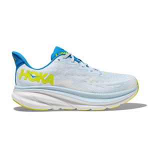 נעלי ריצה גברים HOKA CLIFTON 9 WIDE לבן תכלת