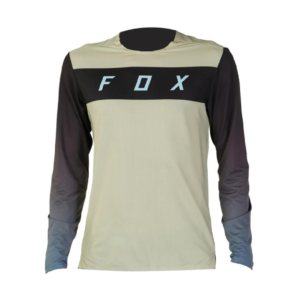 חולצת רכיבה גברים FOX FLEXAIR LS JERSEY ARCADIA V24 צהוב