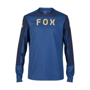 חולצת רכיבה גברים FOX RACING DEFEND LS JERSEY TAUNT V24 כחול
