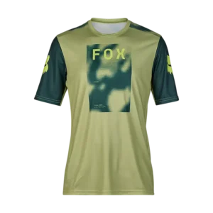 חולצת רכיבה גברים FOX  RANGER RACE SS JERSEY TAUNT V24 ירוק קאמו