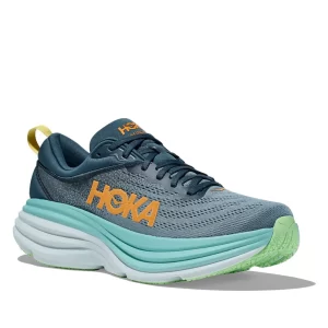נעלי ריצה גברים HOKA BONDI 8 WIDE כחול צל צהבהב