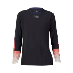 חולצת רכיבה גברים FOX DEFEND THERMAL JERSEY LUNAR שחור