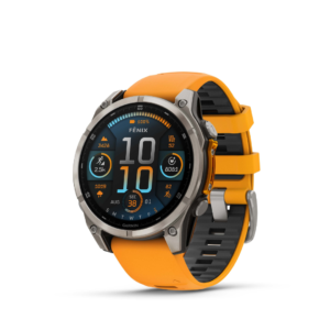 שעון דופק חכם GARMIN FENIX 8 47MM SAPPHIRE AMOLED אפור כתום