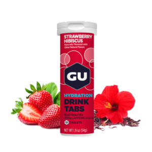 טבליות איזוטוני GU HYDRATION DRINK TABS STRAWBERRY HIBISCUS