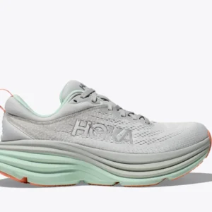 נעלי ריצה נשים HOKA BONDI 8 אפור טורקיז