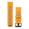 רצועה לשעון גרמין סיליקון 26 Garmin Quickfit Spark Orange Graphite