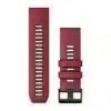 רצועה לשעון גרמין סיליקון 26 Garmin Quickfit Marsala Graphite