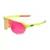 משקפי שמש 100% S2 Matte Washed Out Neon Yellow Purple Multilayer