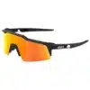 משקפי שמש 100% SPEEDCRAFT XS Soft Tact Black HiPER Red Multilayer Mirror