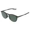 משקפי שמש 100% Legere Round Matte Black Gray Green