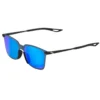 משקפי שמש 100% Legere Soft Tact Black Blue Multilayer Mirror