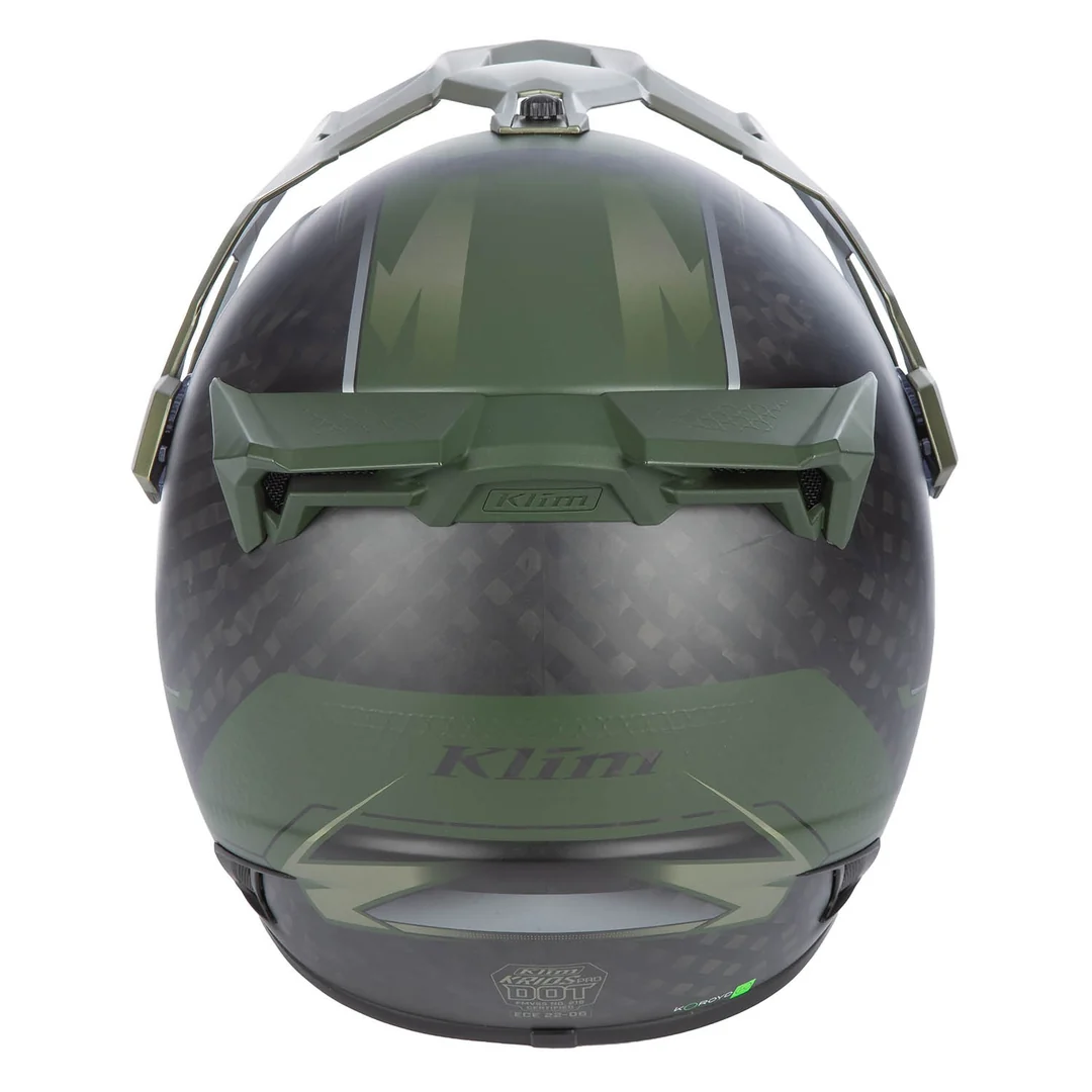 קסדת אופנוע אדוונצ'ר KLIM Krios Pro Helmet ECE/DOT - שחור מט-ירוק צבאי