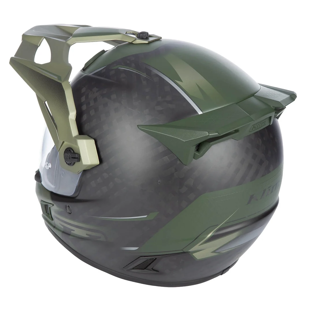 קסדת אופנוע אדוונצ'ר KLIM Krios Pro Helmet ECE/DOT - שחור מט-ירוק צבאי