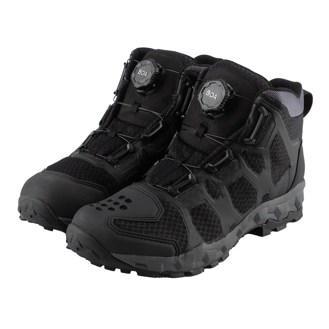 מגפי רכיבת אופנוע מאווררים KLIM Ridgeline Boot - אפור סלע-שחור