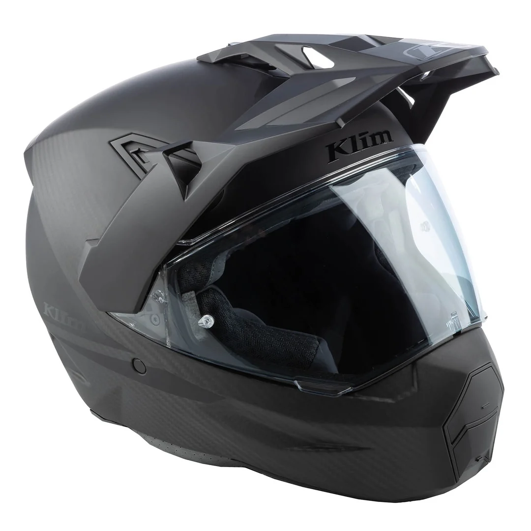 קסדת אופנוע אדוונצ'ר KLIM X1 Alpha Helmet ECE/DOT - פחמן שחור מט